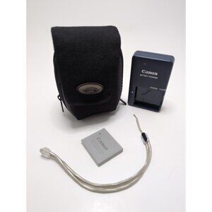 Canon Powershot ELPH Charger Battery Carry Case Strap Accessories Bundle